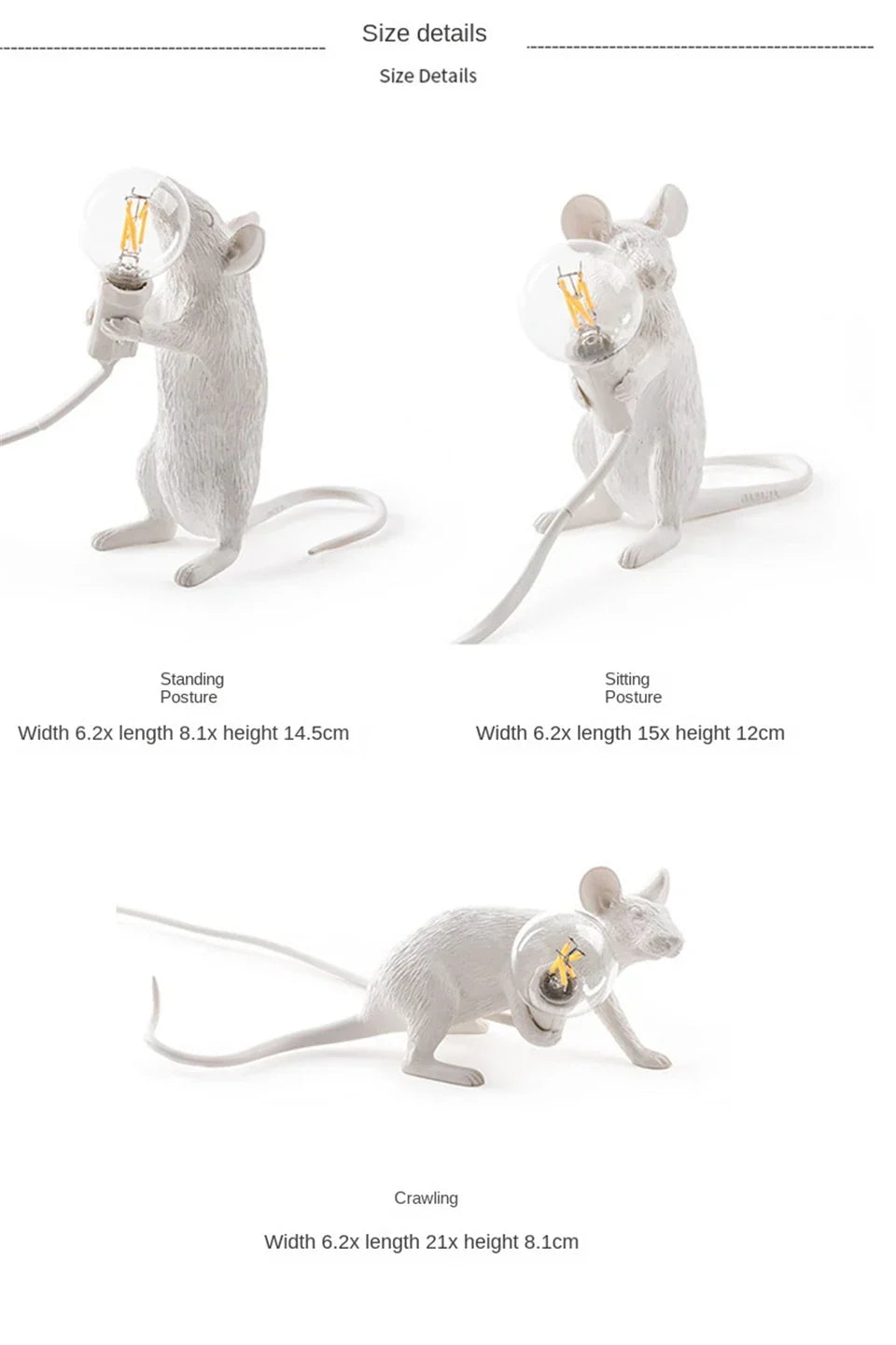 Modern Resin Animal LED Table Lamp