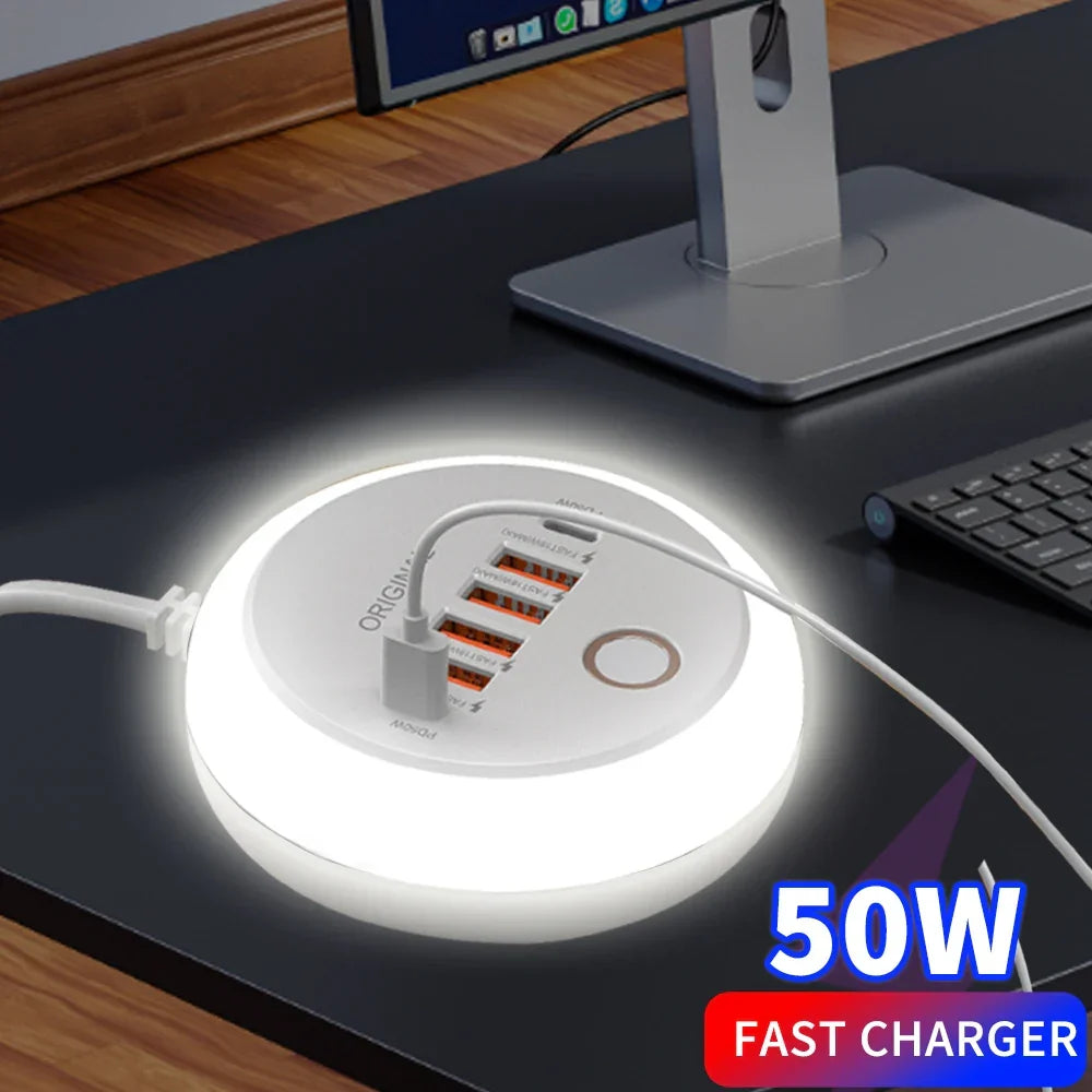 Multi-Port USB Charger Power Strip